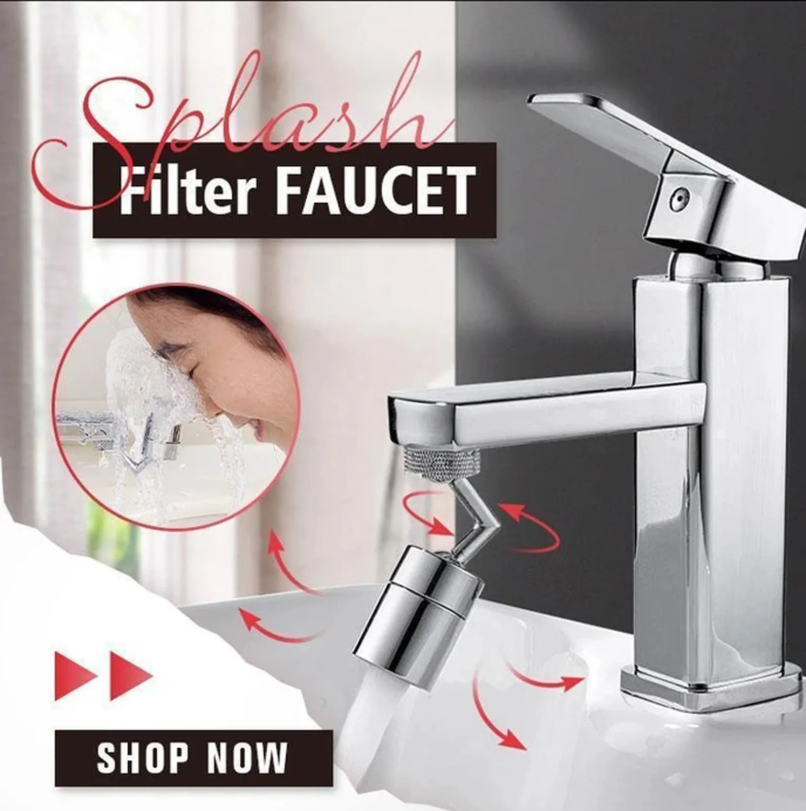 

насадка на кран Faucet extender universal splash filter for all faucets 720° rotating outlet faucet 2020 new style available 20*